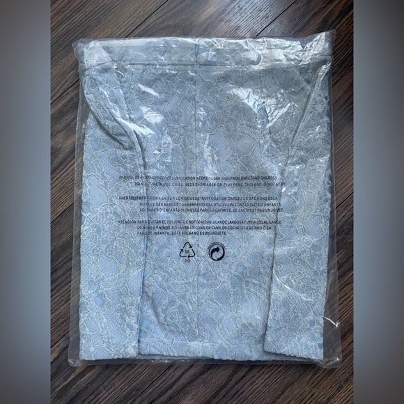 New Naked Wardrobe Women Blue High Mini Skirt Size Medium - Picture 7 of 11